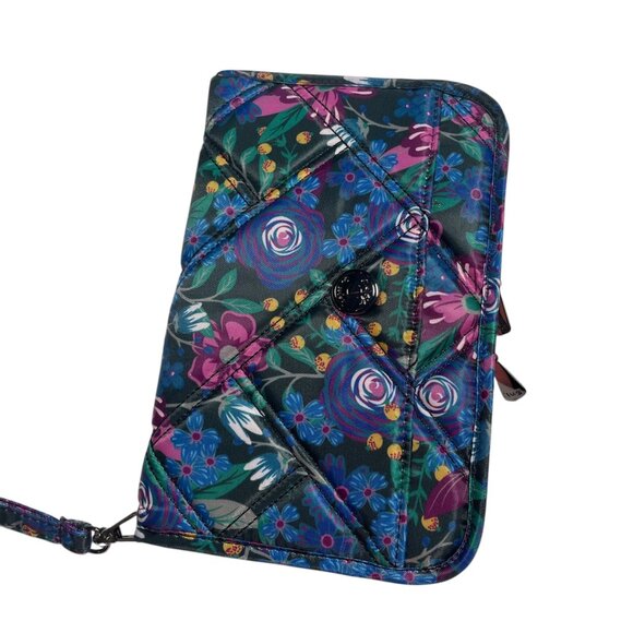 Lug Zeppelin RFID Quilted Wallet Wristlet Wildflower Multi - Picture 1 of 4